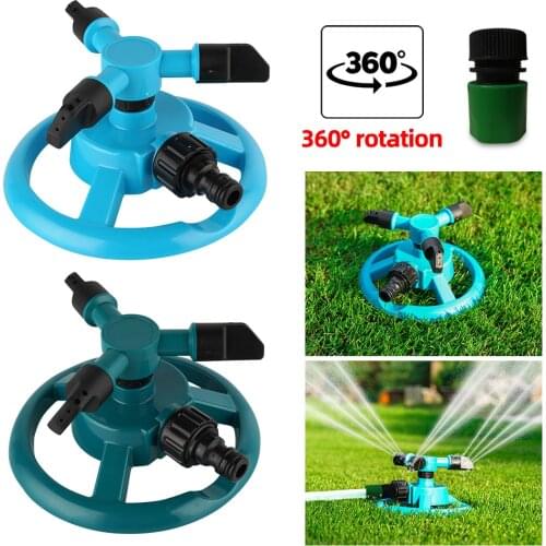 Automatic Garden Watering Lawn Sprinklers 360 Rotating Degree Grass Plants Irrigation System with Nozzle for Home Yard