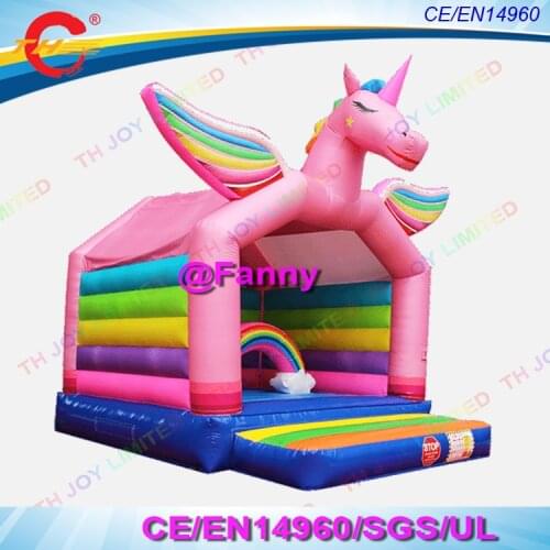 Free air shipping,4.5x4m inflatable unicorn bouncer, unicorn inflatable bounce house inflatable unicorn bouncy castle for kids