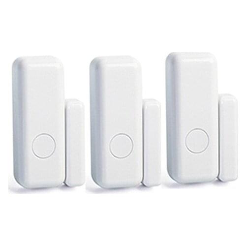 3pcs Wireless Door Window Magnet Sensor Detector For 433MHz WIFI GSM Alarm System For Smart Home Security Door Window Opening