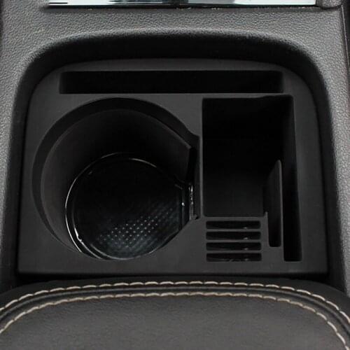 ABS Black Car Central Console Cup Holder Storage Box Armrest Box Organizer Cup Holder for Skoda Kodiaq 17-19 GT