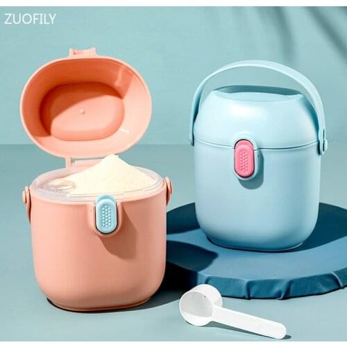 Baby Portable Infant Milk Powder Box Food Storage Box Formula Dispenser BPA Free Cartoon Toddler Snacks Cup Container Kids Gifts