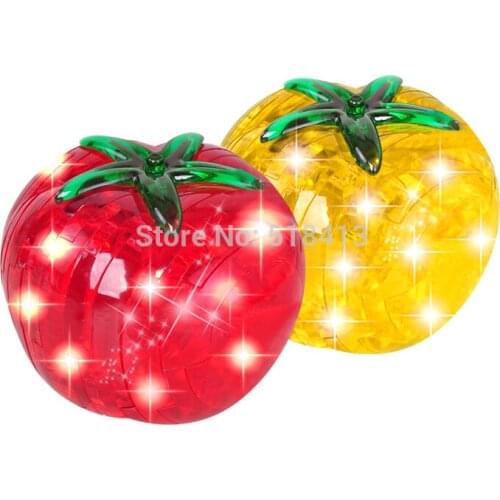 Flash Tomatoes Get Puzzle To Hold Toys Gifts Crystal Plastic Electronic Flashing Movie & Tv Unisex 2021