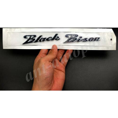 Chrome ABS Wald Black Bison Style Trunk Rear Emblem Badge Decal Sticker C E S G