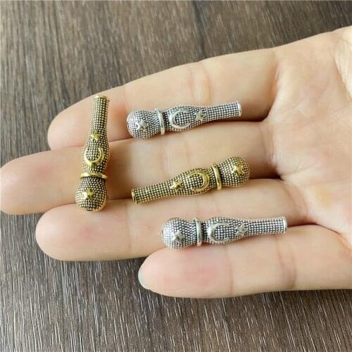 JunKang 10pcs Turkey star moon connector rosary for jewelry making DIY handmade accessories charm