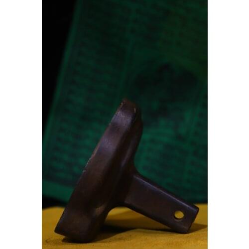 Tibet Temple Collection Old Bronze Hand beat Cha Cha Buddha Mould Green Tara Bodhisattva Model tool Town House Exorcism