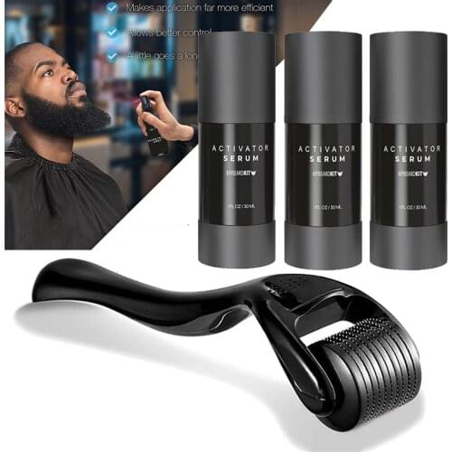 Beard Growth Oil Activator Serum Balm for Patchy Facial Hair Regrowth and Thickness Perfect Gift for Bearded Men 100% Organic