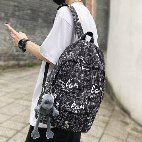 Fashion Girl Boy Harajuku Book Backpacks Men Lady Travel Graffiti Print Bag Cool Women Kawaii Backpack Female Laptop Student Bag
