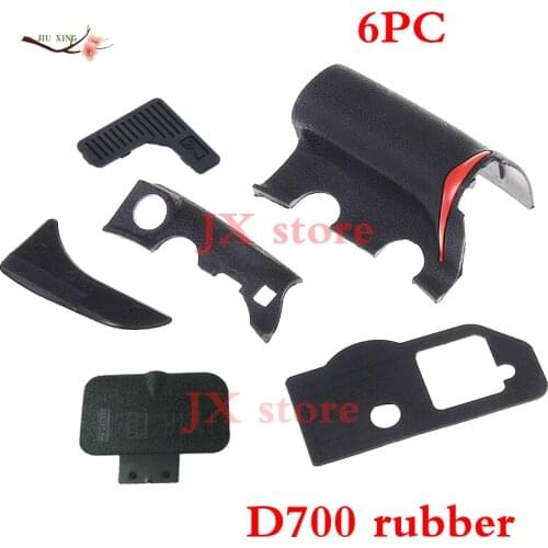 NEW A Set Of Body Rubber 6 pcs Front cover and Back cover Rubber For Nikon D700 Camera Replacement Repair spare parts
