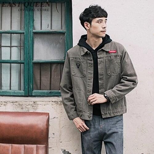 2018 Autumn new mens jacket military style casual male denim jacket fashion brand camouflage jacket coats KK1697 HQ