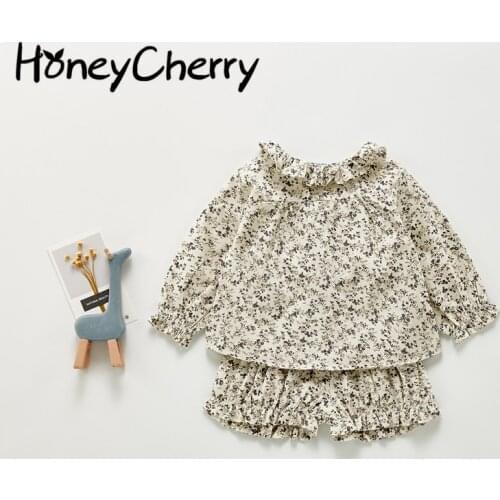 2021 autumn new girl baby suit baby 0-2 years old long-sleeved top + pants two-piece suit baby girl clothes