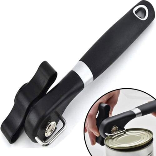 Portable Cans Opener Kitchen Tools Professional Handheld Manual Stainless Steel Can Opener Side Cut Manual Jar Opener
