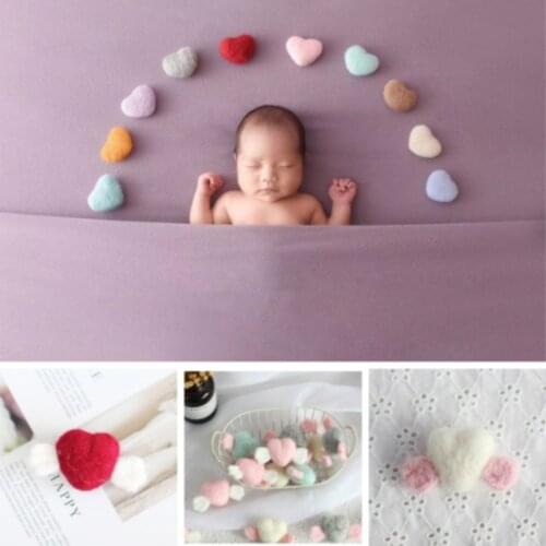 Newborn Photography Props Mini Props Felt Accessories Handmade Loving Wing Heart Baby Photo Shooting Props New Type