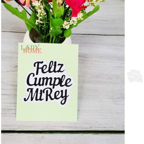 Craft Spain Words Metal Cutting Die for Craft Dies Stencils Templates Scrapbooking Embossing Knife Mould Punch Making Cards Dies