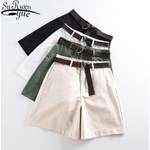 Women Shorts 2021 Summer Thin Shorts for Women Loose Large Size Wide Leg Shorts High Waist Female A-line Black Short 7411 50