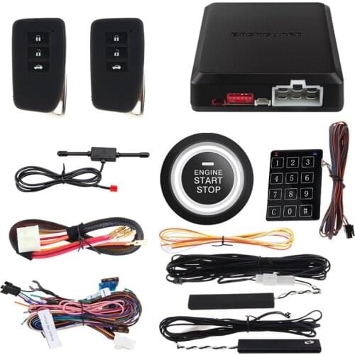 EASYGUARD PKE remote central lock system keyless entry push start system auto start keyless go shock warning password entry