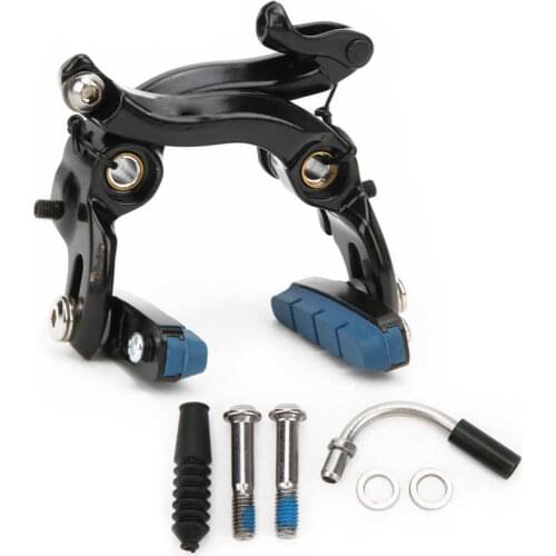 Bicycle Aluminum Alloy Caliper Fixed Gear Brake Caliper Road Bike Rear Brake 2 Hole Clamp