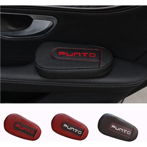 High Quality Leather Leg Cushion Knee Pad Car Door arm pad Interior Car Accessories For Fiat Punto