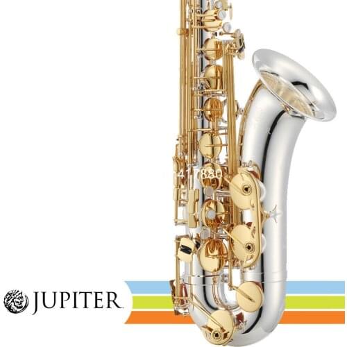 Jupiter JTS1100SG Silver Plated Body Key of Bb Tenor Saxophone Professional Musical instrument With Case Accessories Free Ship
