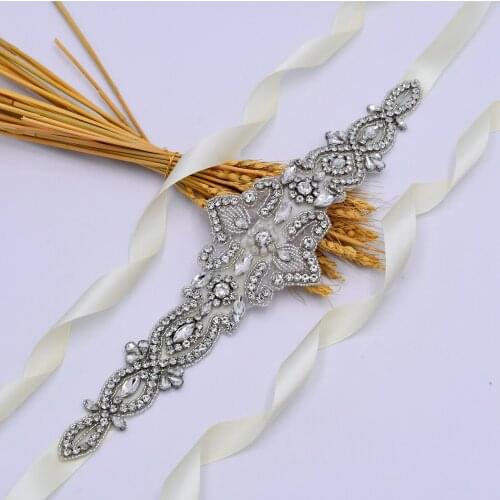 S245 Hot Sale Rhinestone Bride Belt Wedding Bridesmaid Bridal Dress Accessories Prom Dresses Evening Dresses Belts Woman Sash
