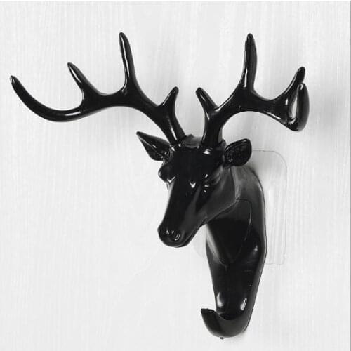 1PC New Wall Decor Hooks Antlers American Style Household Decor Hooks Multi-purpose Wall Coat Keys Bags Clothes Hook MI 010