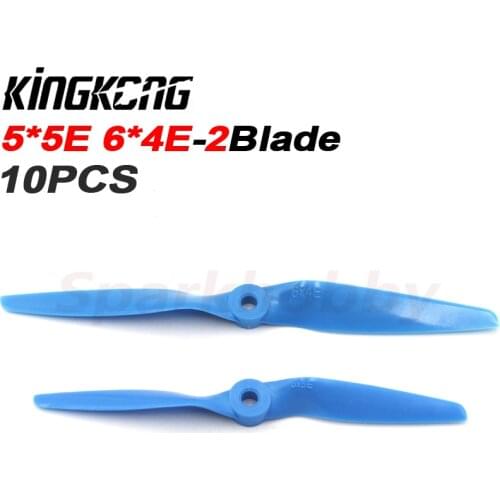 10PCS KINGKONG LDARC 5*5E 6*4E 2-Blade 5-inch CW Nylon Glass Fiber Propeller For FPV Wing 800X Thunder 600X EPO Model Airplane