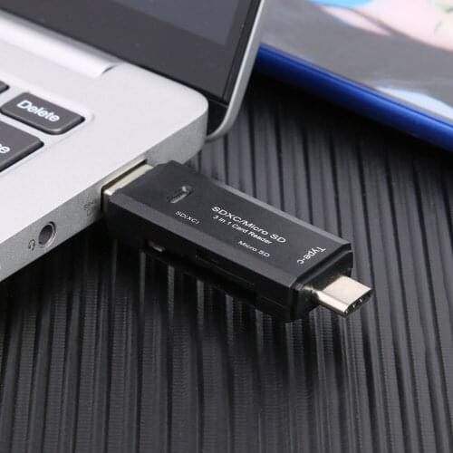 3 in 1 OTG Memory Card Readers Households Computers High-speed USB 3.0 Accessories for TF/Mirco SD Type-C Adapter