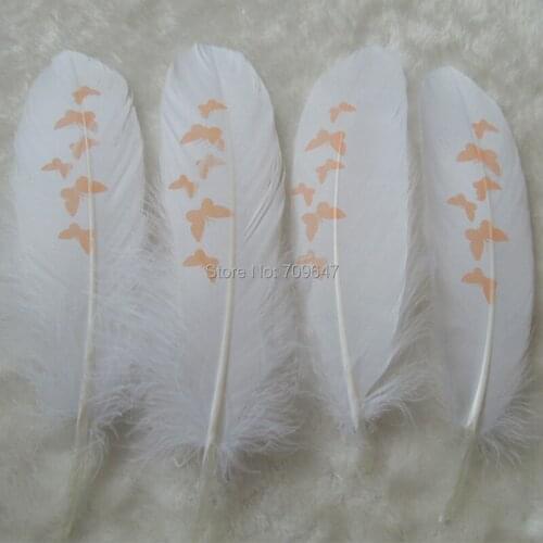 50Pcs/lot!15-20cm-Printable Goose Satinettes Feathers,Fashion Craft Feathers for Millinery,Wedding,Plumas Decorativas
