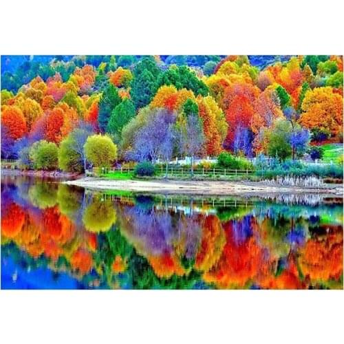 5D DIY Full landscape Mosaic Diamond Painting Tree Diamond Embroidery Cross Stitch Kit Diamond Art Rhinestones Christmas Gifts