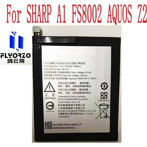 High Quality 3000mAh HE314 Battery For SHARP A1 FS8002 AQUOS Z2 Mobile Phone