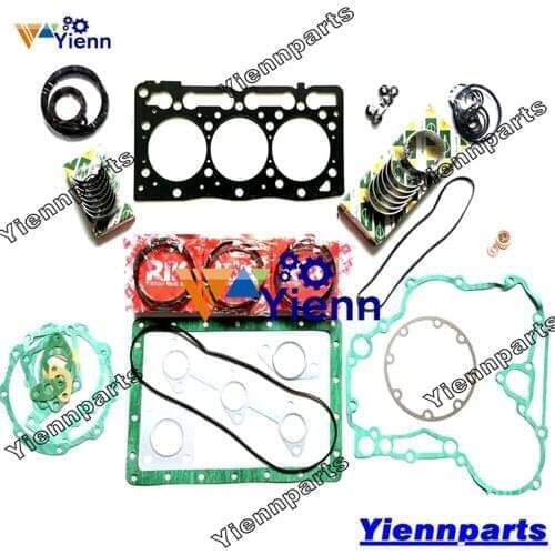 B72 B1700 B1830 Overhaul Re-ring Kit Piston Ring Bearing Set Full Gasket Kit For Kubota Farm Sub-Compact Utility Tractor
