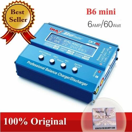 Original SKYRC IMAX B6 MINI Balance Charger Discharger For RC Helicopter Re-peak NiMH NiCD LiHV NiCd PB Li-ion Battery Charger