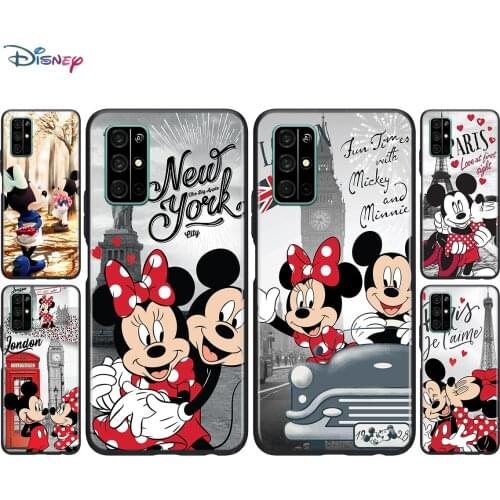 Mickey Minne Have Fun Soft Black TPU Cover For Honor 20 30 20S 20E 30i 30S V20 V30 Lite Pro Plus 5G Phone Case Shell