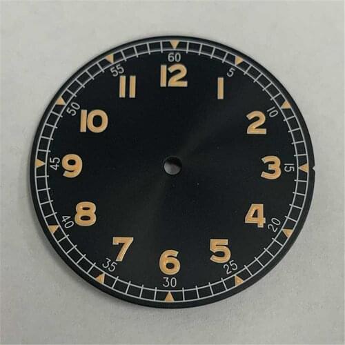33.5MM Watch Dial for NH35 /NH36 /7S /4R Movement with Green Luminous Accessories
