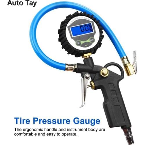 0-220 PSI 0-16Bar Digital Car Tire Air Pressure Inflator Gauge Automobile Tire Pressure Monitor LCD Display Air Tire Inflator