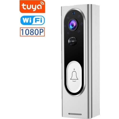 Tuya Doorbell Security Camera Wireless HD Video Audio Intercom Door Bell Smart Home Monitor Cloud Service Bell 1080P WIFI Camera