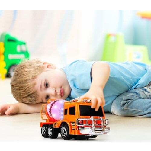 Mini Diecast Car Construction Vehicle Engineering Car Excavator Dump Roller Truck Model Toys Lot for Children Adult with Music
