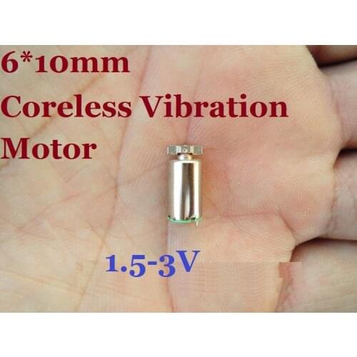 New Arrival 50PCS 6*10mm 1.5 V - 3 V Hollow Cup Vibration Motor Coreless Vibration Motor,Strong vibration