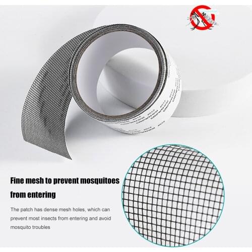 5x200cm Anti-Mosquito Screen Window Patch Self-Adhesive Window Repair Tape Waterproof Patch Mesh Stickers Repair Subsidies Tape
