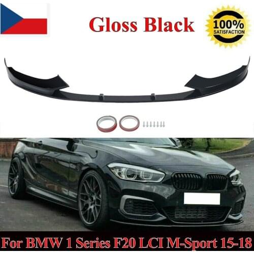 MagicKit For BMW F20 F21 M Sport Front Valance Splitter Lip Spoiler Gloss Black 2015-2018
