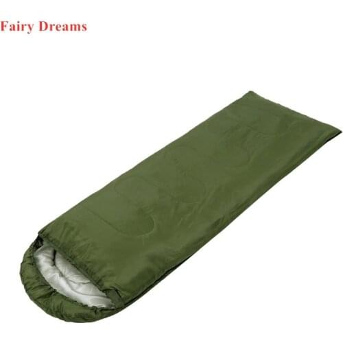 Ultralight Camping Sleeping Bag Cotton Filled Waterproof Fluff Sleeping Bags With Compression Bag Winter Tourism for Adult
