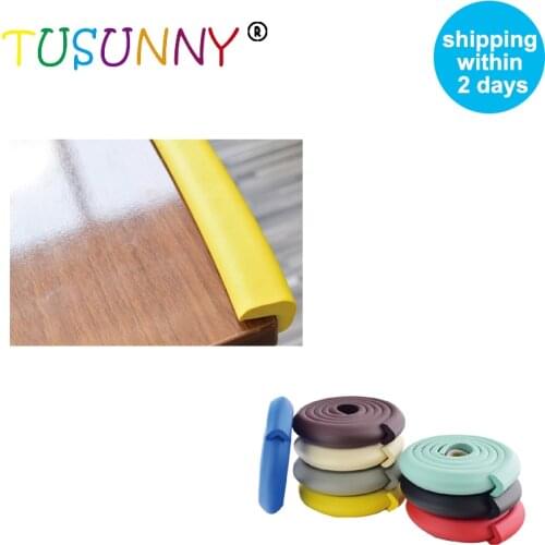TUSUNNY 2M Baby Safety Corner Protector Table corner protector Furniture corners protector silicone covers Corner protection