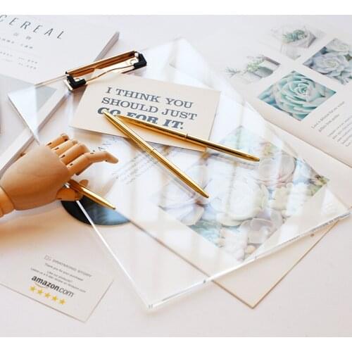 Thickened acrylic A4 folder board,crystal texture File Folders,student office writing pad,drawing sketch clip,office stationery