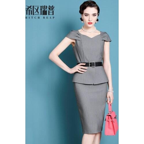 High End Professional Dress WomenS New European Station In Summer 2021 Slim Waist Skirt