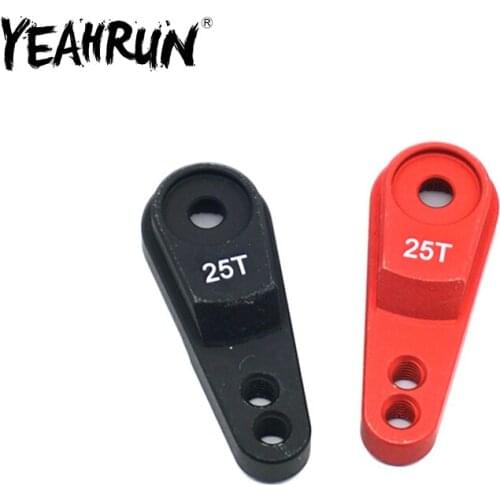 YEAHRUN 1/2/5PCS 25T Aluminum Steering Servo Arm for 1/10 RC Crawler Car TRX4 Parts