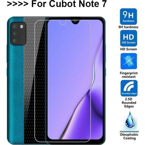 2PCS Glass Cover For Cubot Note 7 Screen Protector 9D Tempered Glass NotE 7 Mobile Phone Film on Cubot Note7 Pelicula De Vidro