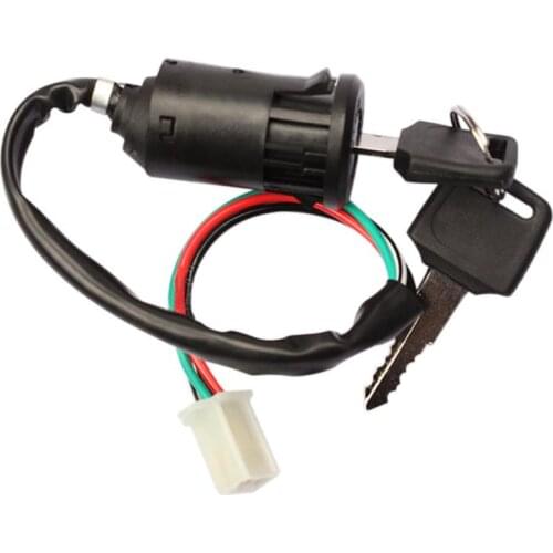 100% New Brand Universal Motorcycle Motorbike Ignition Switch Key with Wire for Quad Honda for Yam Suzuki Moto Accessories