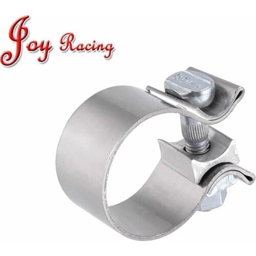 2" 2.25“ 2.5" 2.75” 3" 3.5" 4" Lap Button Joint Exhaust Band O bolt Clamp Car Motocycle Sleeve 304 Stainless Steel Muffler Clamp