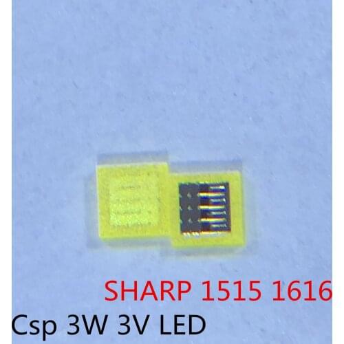 200pcs For SHARP LED LCD Backlight TV Application LED Backlight 3W 3V CSP 1515 1616 Cool white for TV Application
