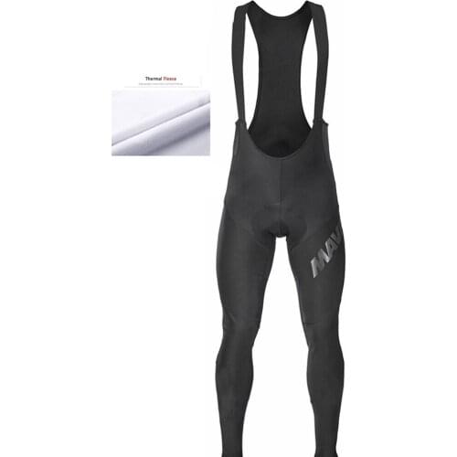 2020 Winter Fleece Thermal Mens Cycling Tights Pants Outdoor Bicycle Wear Bibs Pants 12D Gel Pad Shockproof Bike Trousers