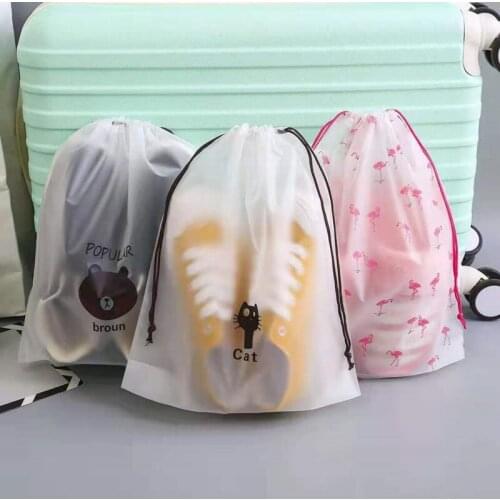 3 piece Waterproof Shoes Bag for Travel Portable Shoe Storage Bag Organize Non-Woven Tote Drawstring Bag Organizer